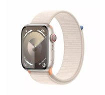 Apple Watch Series 9 OLED 45 mm Digitāls 396 x 484 pikseļi Skārienjūtīgais ekrāns 4G Bēšs Wi-Fi GPS