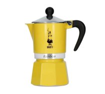 Moka kanna BIALETTI Rainbow 3 tasītes, alumīnija, dzeltena, 140 ml