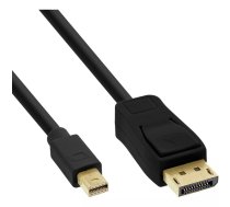 InLine 17134S DisplayPort kabelis 1,5 m Mini DisplayPort Melns
