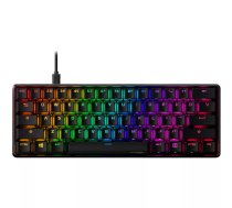 Mekāniskā spēļu tastatūra HP HyperX Alloy Origins 60 — 60% formfaktors, USB, RGB, mehāniskie slēdži, 1,8 m kabelis, rozā
