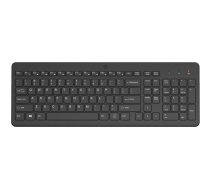 Bezvadu tastatūra HP 220 Pilna izmēra Membrāna Melna