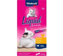 VITAKRAFT Liquid Snack Chicken - našķi kaķiem - 6 x 15g