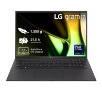 LG Gram 17ZV90S Intel Core Ultra 7 155H Portatīvais dators 43,2 cm (17") WQXGA 16 GB LPDDR5x-SDRAM 512 GB SSD Wi-Fi 6E (802.11ax) Windows 11 Home Melns