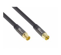 Alcasa GC-M2052 koaksikālais kabelis RG-6/U 1,5 m IEC/Koax Melns