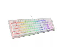 SPĒĻU TASTATŪRA GENESIS THOR 303 FR RGB BACKLIGHT MEHĀNISKĀ BRŪNA SLĒDZIS BALTA KARSTĀ NOMAIŅA