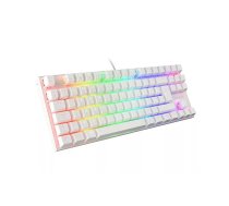 SPĒĻU TASTATŪRA GENESIS THOR 303 TKL FR RGB BACKLIGHT MEHĀNISKĀ BRŪNA BALTA HOT SWAP