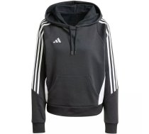 adidas Tiro 24 sieviešu sporta krekls ar kapuci melns IJ5607