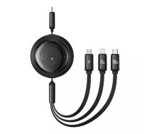 USB kabelis Baseus Free2Draw 1.1m USB C USB C/Micro-USB B/Lightning melns