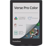 E-grāmatu lasītājs PocketBook Verse Pro Color 6" E Ink Kaleido 3, 16 GB, Wi‑Fi, Bluetooth, IPX8, 2100 mAh