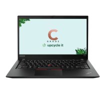 upcycle it Lenovo ThinkPad T490s (Refurbished) Grade C Intel® Core™ i5 i5-8265U Portatīvais dators 35,6 cm (14") Full HD 8 GB DDR4-SDRAM 256 GB SSD Windows 11 Pro Melns