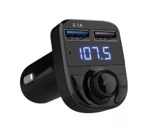 Goodbuy auto FM raidītājs USB | Micro SD | USB | Zila LED | 3.1A v2