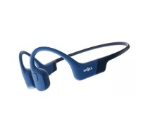 Austiņas Shokz OpenRun binaurālas ar kaulu vadīšanu, bezvadu kakla tipa, IP67, Bluetooth 5.1, 160 mAh, 8 h darbība, 26 g, zils