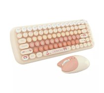 MOFII Candy New 2.4G bezvadu tastatūras un peles komplekts (oranžs)