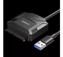 Ugreen 20611 kabeļu spraudņu pāreja USB 3.0 SATA III Melns