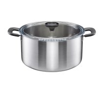 Nerūsējošā tērauda katls Fiskars Functional Form 7 L ar vāku, modelis 1072318, tilpums 7 L