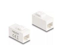 Delock Keystone modulis RJ45 sieviete uz Cat.6A UTP balts (90639)