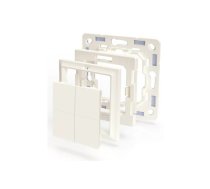 Shelly BLU Wall Switch 4 gaismas slēdzis Plastmasa Ziloņkauls