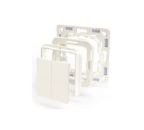 Shelly BLU Wall Switch 4 gaismas slēdzis Plastmasa Ziloņkauls