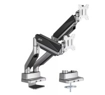 Monitoru statīvs ergo office ER-446 ar gāzes atsperi diviem monitoriem 17–35" līdz 15 kg VESA 75x75 / 100x100