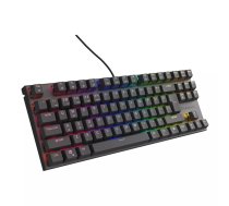 Mehāniskā Tenkeyless spēļu tastatūra GENESIS Thor 303 TKL — 87 taustiņi ANSI QWERTY, Outemu Brown, RGB, USB, 355×136×36 mm