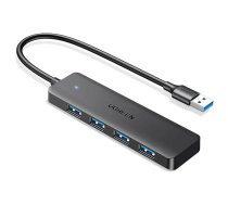 UGREEN USB 3.0 4 portu USB‑hub — no USB‑A (USB 3.2 Gen 1) uz 4× USB Type‑A