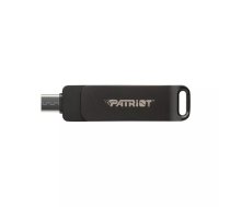 USB zibatmiņa PATRIOT RAGE R550 128GB USB 3.2 (USB-A / USB-C), lasīšana 100 MB/s, pagriežama, melna