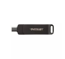 USB zibatmiņa PATRIOT RAGE R550 64GB USB 3.2 (USB-A / USB-C), nolasīšana 100 MB/s, pagriežama, melna