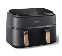 Gaisa fritējs Philips 3000 Series Dual Basket Airfryer NA352/00 — 9 L, 2750 W, divkorpusu, 8 programmas, 40–200°C