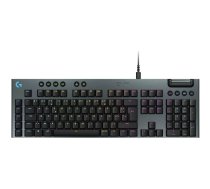 Mehāniskā tastatūra Logitech G G915 X RGB USB AZERTY GL Tactile melna — zema profila izkārtojums