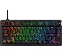 Mehāniskā spēļu tastatūra HP HyperX Alloy Rise 75, 75% izmēra izkārtojums (bez ciparu bloka), vadu savienojums, RGB apgaismojums