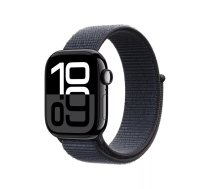 Viedās pulksteņi Apple Watch Series 10 GPS + Cellular 42mm Jet Black Aluminium Case with Ink Sport Loop