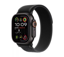 Viedpulkstenis Apple Watch Ultra 2 GPS + Cellular 49mm Melna titāna korpuss ar melnu siksniņu S/M