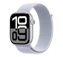 Viedpulkstenis Apple Watch Series 10 GPS 46mm Sudraba alumīnija korpuss Zils
