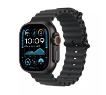 Viedpulkstenis Apple Watch Ultra 2 GPS + Cellular 49mm Melna titāna korpuss Melns okeāna siksna