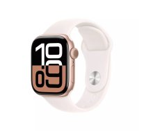 Viedpulkstenis Apple Watch Series 10 GPS 42mm Rozā zelta alumīnija korpuss