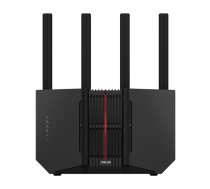 Galda maršrutētājs Asus RT-BE92U — trīsdziesmu Wi‑Fi 7 (2,4/5/6 GHz), 5764 Mbit/s, 10 Gigabit Ethernet, 3x RJ-45, USB, 4 antenas, melns