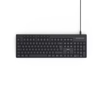 Hama CK-200 Tastatūra Mājas/Biroja USB QWERTZ Vācu Melna Pilna izmēra 105 Taustiņi