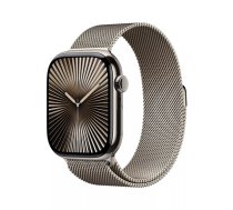 Viedpulkstenis Apple Watch Series 10 GPS + Cellular 46mm Dabiska titāna korpuss ar dabisko milānas siksnu - S/M