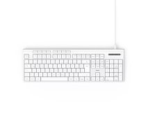 Hama CK-200 Tastatūra Mājas/Biroja USB QWERTZ Vācu Balta Pilna izmēra 105 Taustiņi