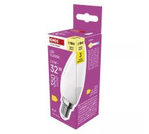 LED svece EMOS CLS 2.5W 350 lm E14 silti balta