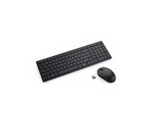 Klaviatūra un pele Dell KM555 — pilna izmēra QWERTY ukraiņu, RF Wireless + Bluetooth, melna
