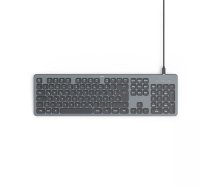 Hama CK-400 Tastatūra Mājas/Biroja USB QWERTZ Vācu Melna Tumši pelēka