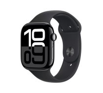 Viedpulkstenis Apple Watch Series 10 GPS + Cellular 46mm Jet Black Aluminium Case with Black Sport Band - S/M