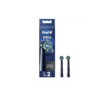 Oral-B uzgaļi zobu sukas Pro Cross Action EB50BRX-2 BK — nomaiņas galviņas, melna, savietojama ar Oral-B rokturiem