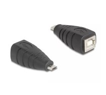 DeLOCK 67201 USB Type Micro-B uz USB Type-B melns adapteris