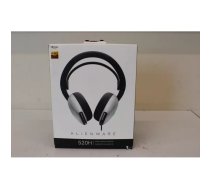 IZPĀRDOŠANA. Dell Alienware vadu spēļu austiņas - AW520H (Lunar Light), BEZ IEROBĀŽOJUMA, IZMANTOTAS, AR PABALKOJUMU | Dell | Alienware Wired Gaming Headset | AW520H | Wired | Over-Ear | UNPACKED, USE