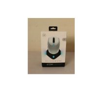 IZPĀRDOŠANA. Dell pele Alienware 610M Wired / Wireless Gaming Mouse - AW610M (Lunar Light), IZPAKOTA, IZMANTOTA, NOSKRABĀTA | Dell | Alienware | AW610M | Wireless wired optical | Gaming Mouse | Lunar