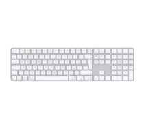 Bezvadu Apple Magic Keyboard ar ciparu bloku un Touch ID — SK izkārtojums, balta