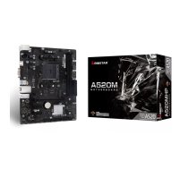 Mātesplate BIOSTAR A520MHP Micro ATX — AMD A520, Socket AM4, DDR4 līdz 64 GB, M.2, SATA III