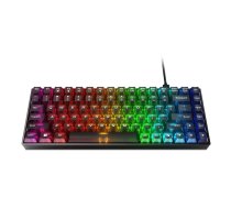 Mehāniskā spēļu tastatūra Lenovo Legion K510 Mini Pro 75% US English, 84 taustiņi, RGB, USB, 1.8 m kabelis, melna/caurspīdīga